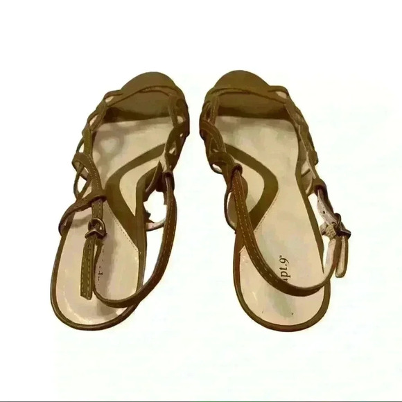 Apt 9 Brown Open Toe Heel Size 8 - Picture 7 of 9